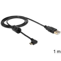 Kabel USB Delock micro AM-BM USB 2.0 1m kątowy 270"