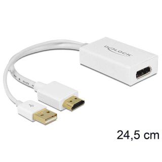 Adapter HDMI(M)- Displayport(F)+USB(M) 24cm