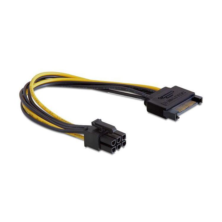 Kabel SATA Power(M) - PCI Express 6Pin 21cm