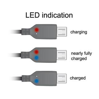 Kabel USB Micro AM-MBM5P 1.5m (Wskaźnik ładowania LED)