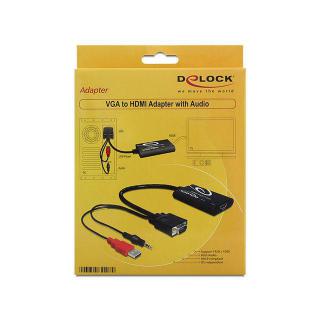 Adapter VGA(M)+Audio 3.5mm Jack(M)+Power USB AM- HDMI(F)...