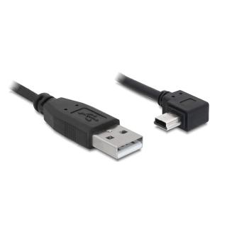 Kabel USB A(M)- Mini USB BM5P(M) kątowy 50cm