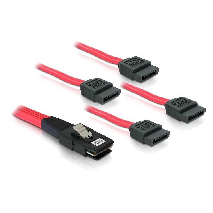 Kabel SAS 36PIN Mini- 4xSata 7PIN 1m