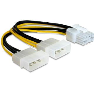 Kabel Rozdzielacz Zasilania 2xHDD/1xPCI Express 8PIN