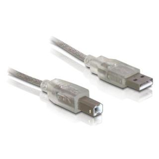 Kabel USB 2.0 AM-BM 0,5M + Ferryt