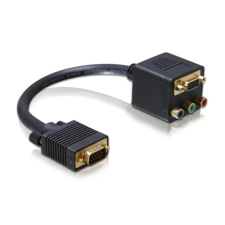 Adapter VGA- VGA+3xRCA(CINCH)