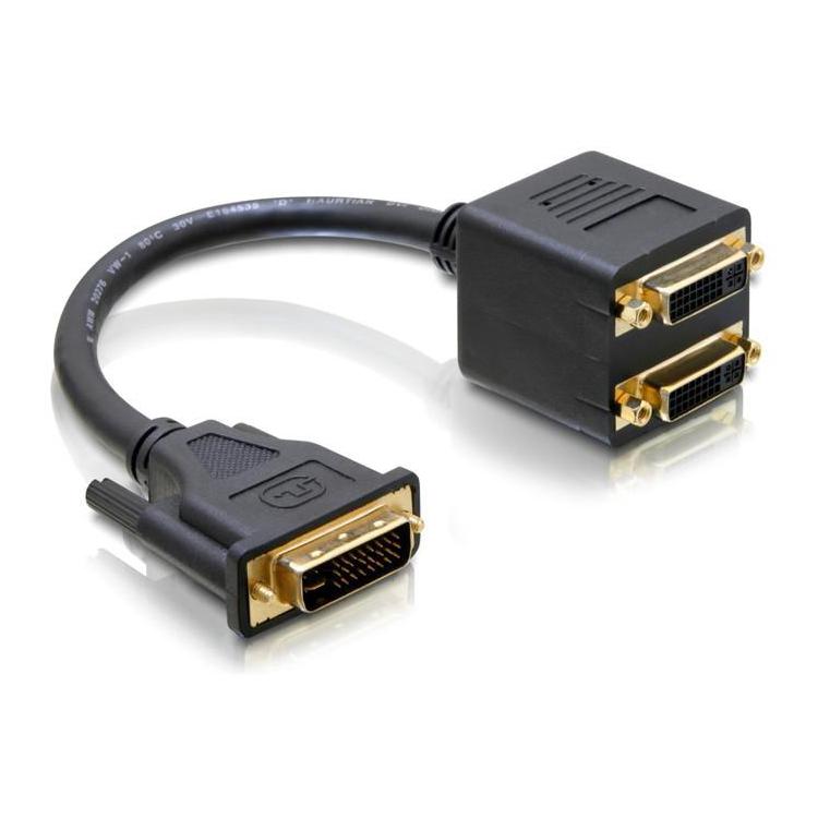 Adapter DVI-I(M)(24+5)- DVI-I(F)(24+5)x2