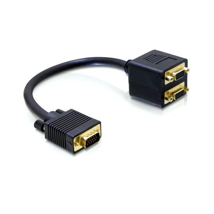 Adapter VGA(M)- 2xVGA(F)