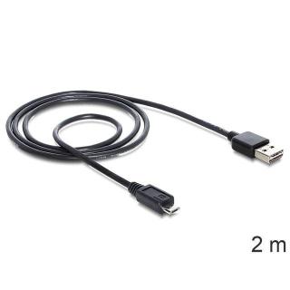 Kabel USB micro-B(M)- A(M) EASY-USB 2.0 2m