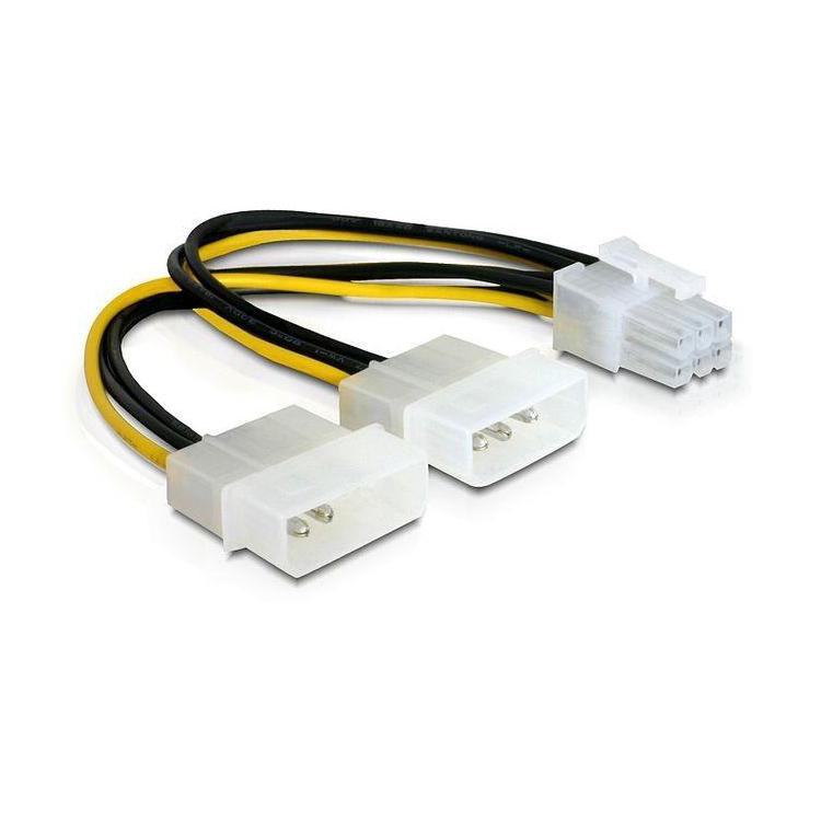 Kabel rozdzielacz zasilania 2xHDD/1xPCI Express 6Pin