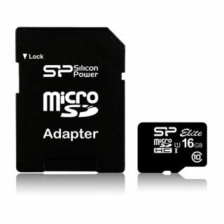 microSDHC 16GB CL10/UHS-1 40/15 MB/s Elite + adapter