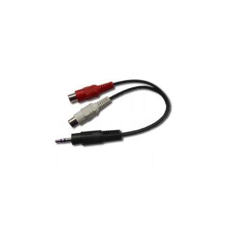 Kabel MINIJACK/2xRCA(Cinch) M/F 20cm