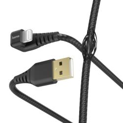 Kabel ładujący USB 2.0 Hama Data "Gamer" Lightning, 1,5m, czarny