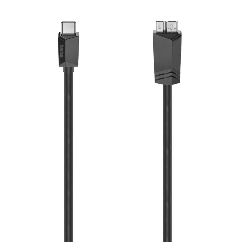 Kabel Hama USB 3.2 Gen 1 Typ-C - Micro, 5 Gbit/S 0,75m czarny