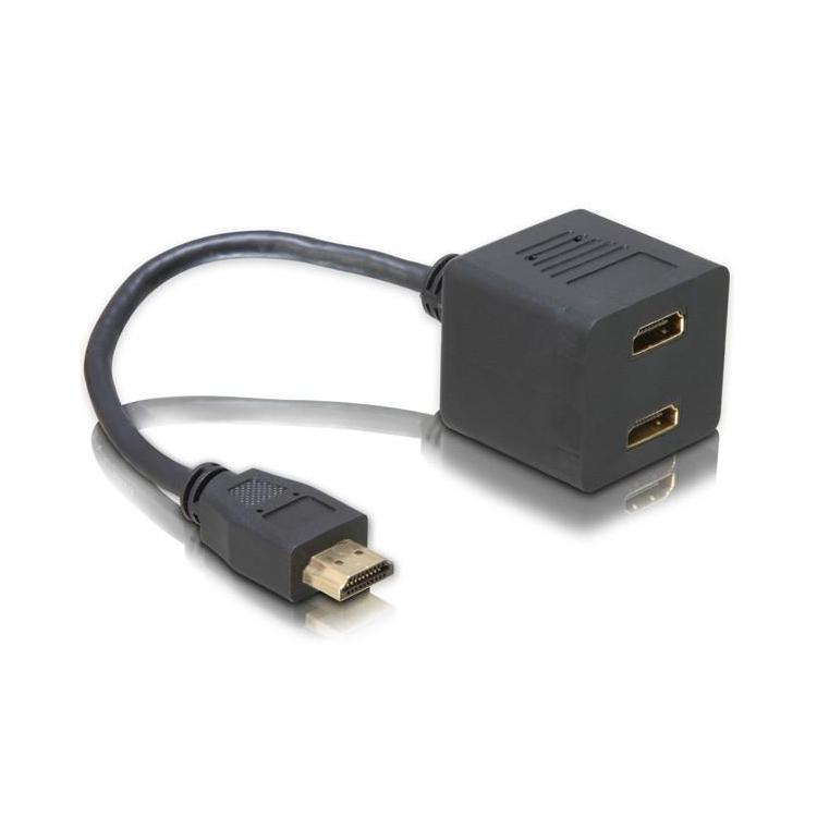 Adapter HDMI(M)- 2xHDMI(F)