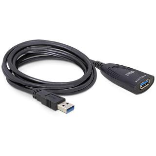 Przedłużacz aktywny USB 3.0 AM-AF 5m czarny