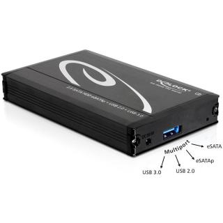 Kieszeń zewnętrzna HDD Sata 2,5 cala Multiport (USB2/USB3/SATA/POESATA)