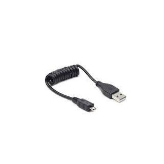 Kabel USB AM-Micro Spirala 20-60cm