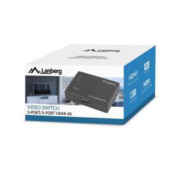 Switch HDMI Lanberg 3x HDMI + port micro USB czarny