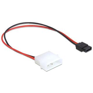 Kabel SATA zasilający MOLEX(M)- SATA(F) 6pin 24cm