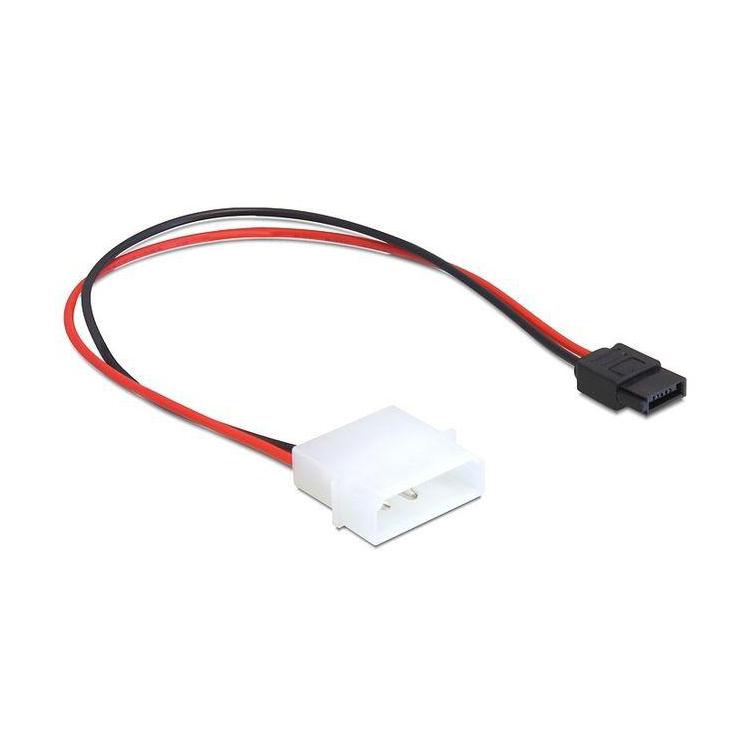 Kabel SATA zasilający MOLEX(M)- SATA(F) 6pin 24cm