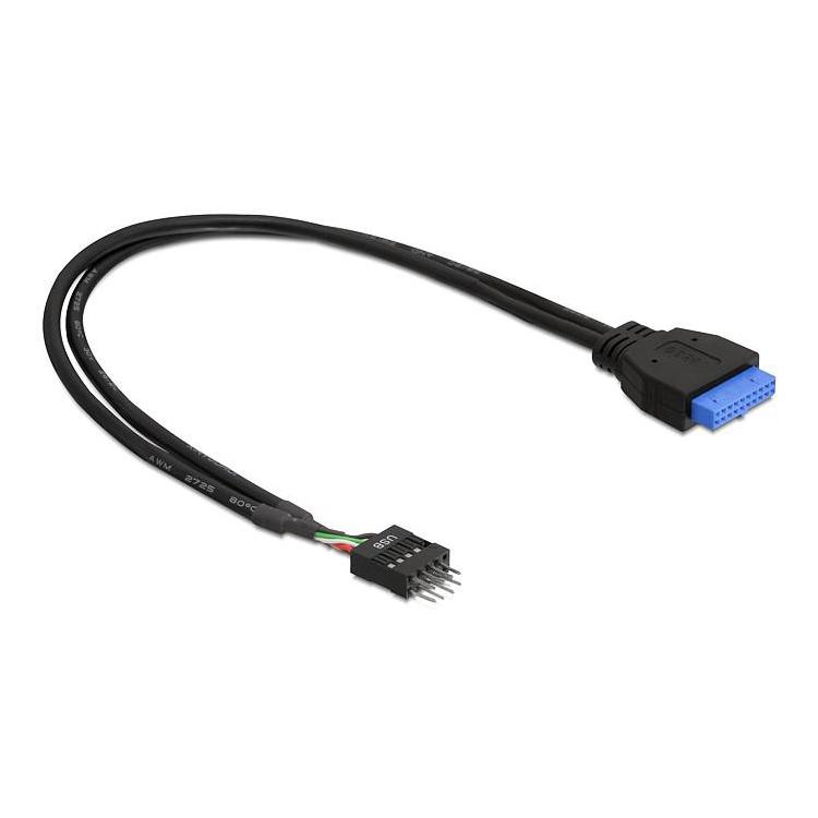 Kabel USB 3.0 Pin Header(F)- USB 2.0 Pin Header(M) 30cm