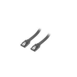 Kabel SATA Lanberg DATA III (6Gb/s) F/F 0,7m metalowe zatrzaski czarny