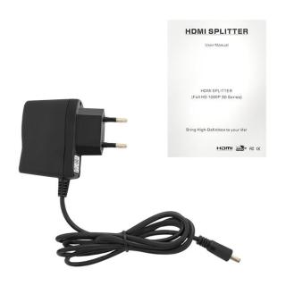 Aktywny rozdzielacz Splitter HDMI 1x2 v.1.3b