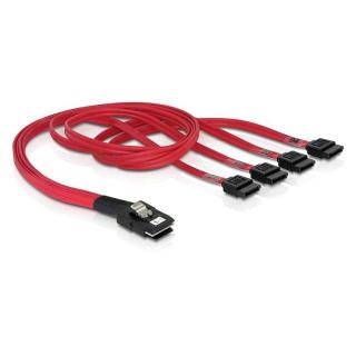 Kabel SAS 36PIN MINI SFF8087- 4xSATA 7PIN 50cm