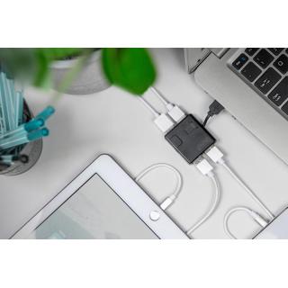 HUB/Koncentrator mini 4-portowy USB 2.0 SuperSpeed,...