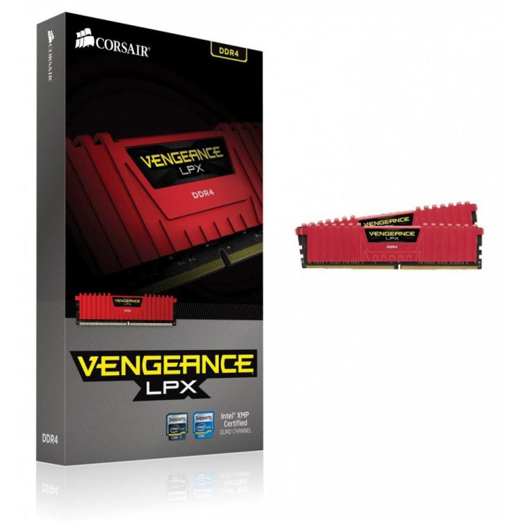 DDR4 Vengeance LPX 16GB/2666(28GB) CL16-18-18-35 RED 1,20V   XMP 2.0