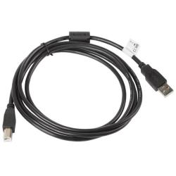 Kabel USB 2.0 Lanberg AM-BM Ferryt 1,8m czarny