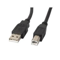 Kabel USB 2.0 Lanberg AM-BM Ferryt 5m czarny