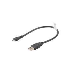 Kabel USB 2.0 Lanberg micro AM-MBM5P 0,3m czarny