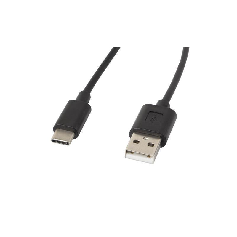 Kabel USB 2.0 Lanberg Type-C(M) - AM 1,8m czarny