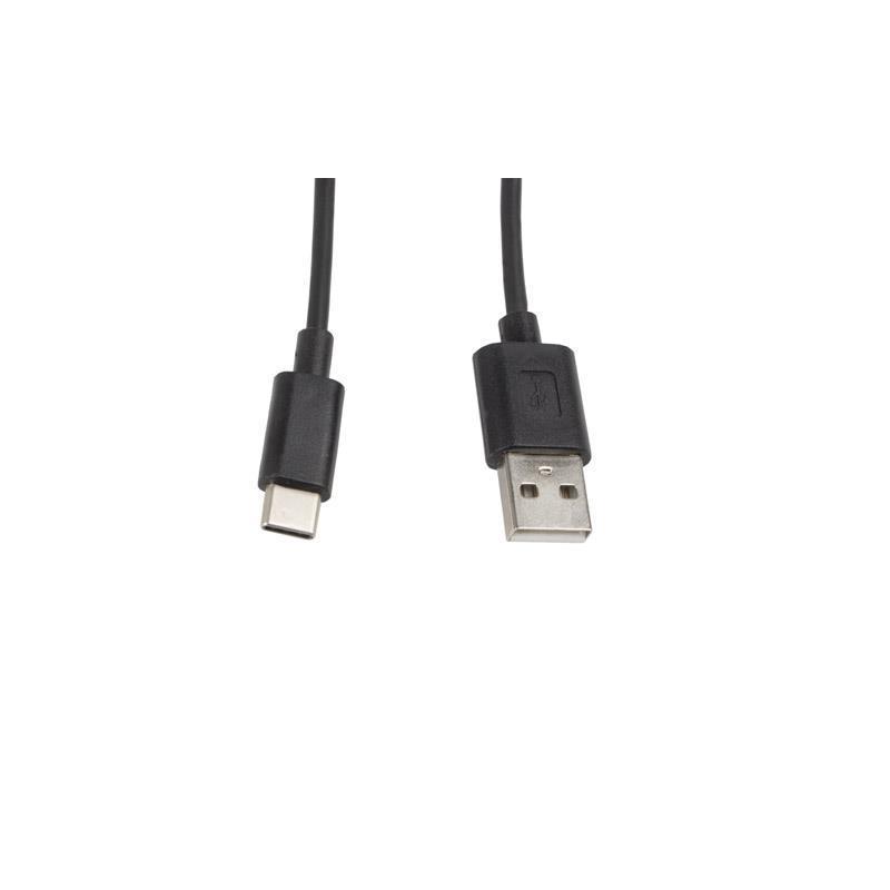 Kabel USB 2.0 Lanberg Type-C(M) - AM 1m czarny