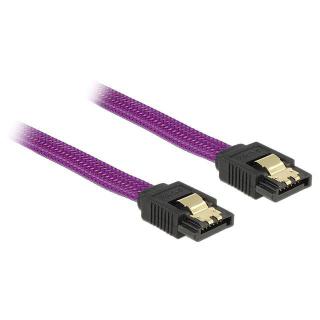 Kabel SATA III 6Gb/s 50cm (metalowe zatrzaski) Premium