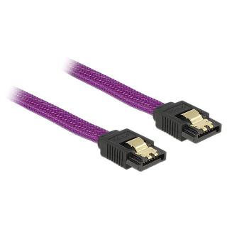 Kabel SATA III 6Gb/s 100cm (metalowe zatrzaski) Premium