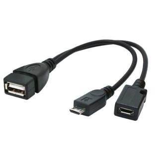 KABEL USB MICRO AF-BM+(F) USB 2.0 OTG 15CM