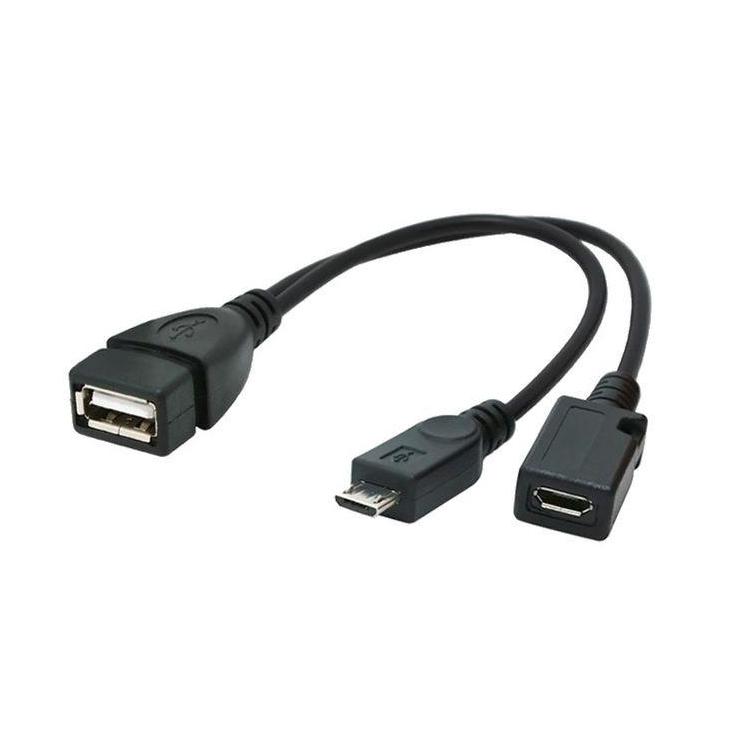 KABEL USB MICRO AF-BM+(F) USB 2.0 OTG 15CM