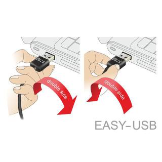 Kabel Micro USB AM-BM Dual Easy-USB 1m