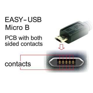 Kabel Micro USB AM-BM Dual Easy-USB 1m