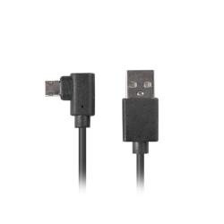 Kabel USB 2.0 Lanberg micro BM-AM 1,8m kątowy lewo/prawo...