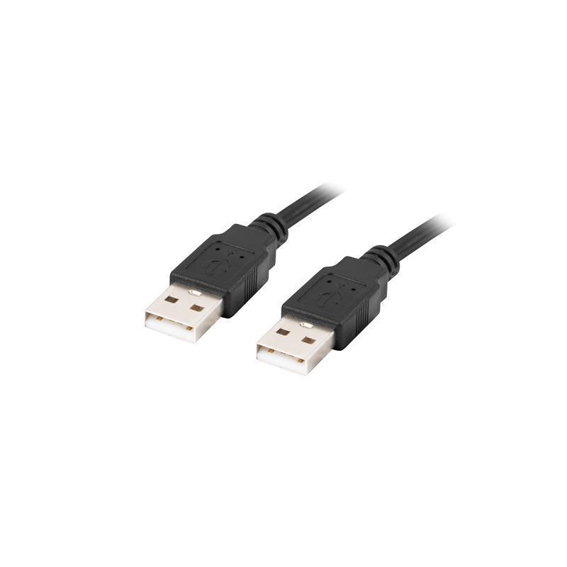 Kabel USB 2.0 Lanberg AM-AM 0,5m czarny