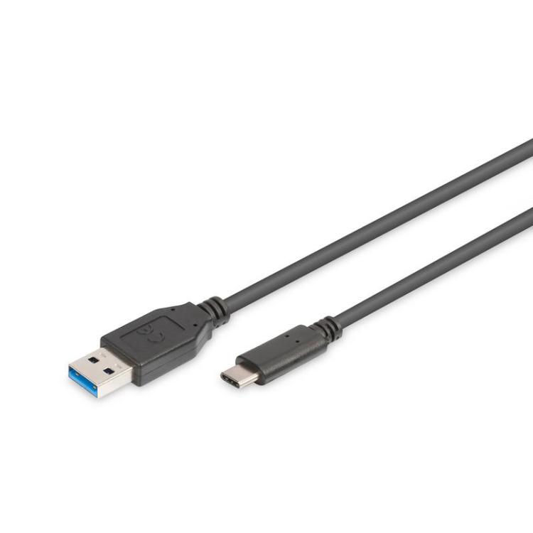 Kabel połączeniowy USB 3.1 Gen.1 SuperSpeed 5Gbps Typ USB A/USB C M/M 1m Czarny