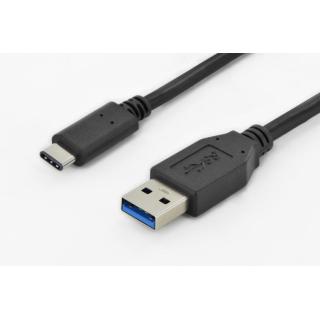 Kabel połączeniowy USB 3.1 Gen.1 SuperSpeed 5Gbps Typ USB A/USB C M/M 1m Czarny