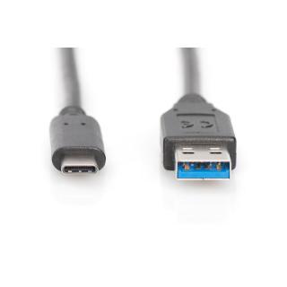 Kabel połączeniowy USB 3.1 Gen.1 SuperSpeed 5Gbps Typ USB A/USB C M/M 1m Czarny