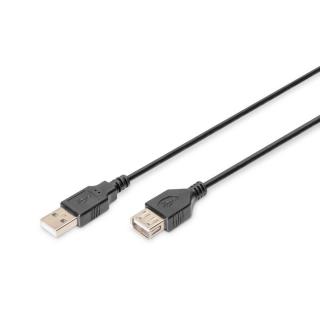 Kabel przedłużający USB 2.0 HighSpeed Typ USB A/USB A M/Ż...