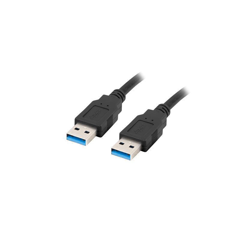 Kabel USB 3.0 Lanberg AM-AM 0,5m czarny