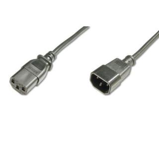 Kabel przedłużający zasilający Typ IEC C14/IEC C13 M/Ż 1,2m Czarny